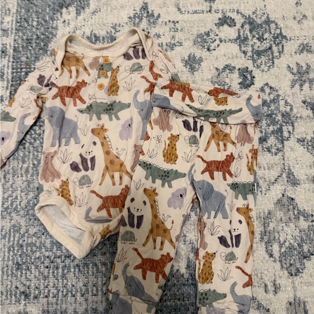 Little Sleepies Playful Animal Print Set